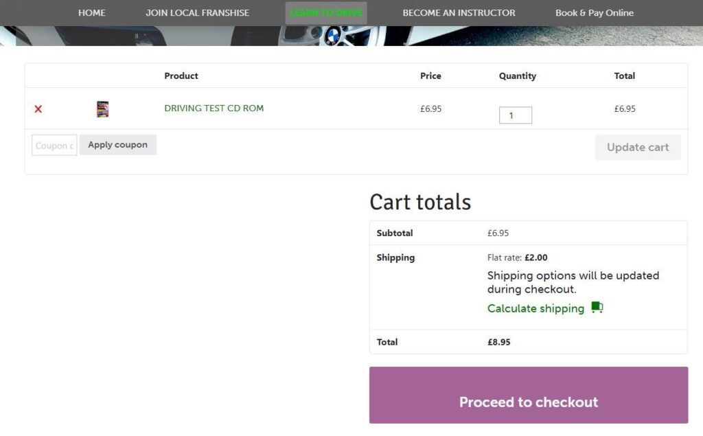 LDS new shopping cart